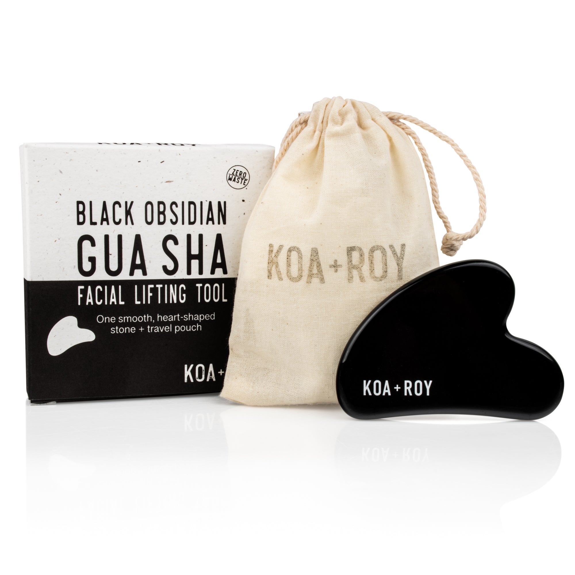 Black Obsidian Face Gua Sha Tool