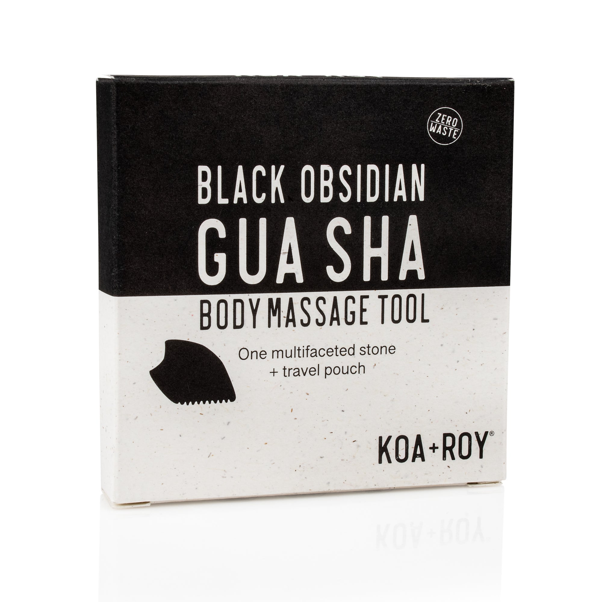 Large Black Obsidian Body Gua Sha Tool